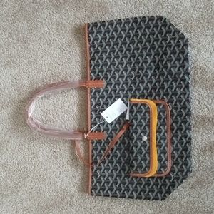 NWT Goyard St Louis PM in black tan